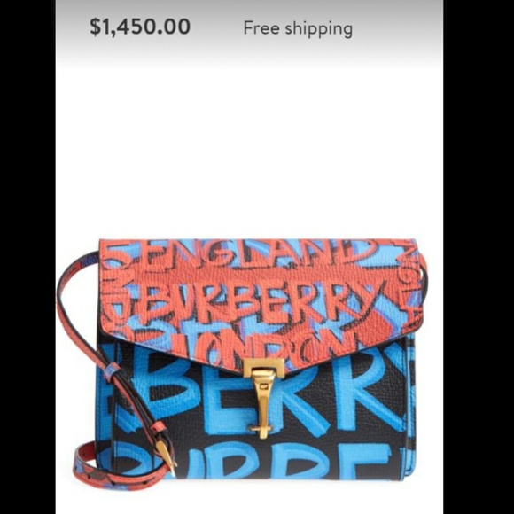 burberry graffiti purse